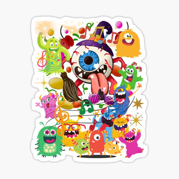 monsters  Sticker for Sale by coreymarry1