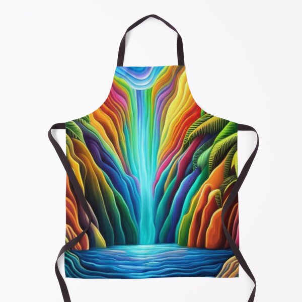 Item preview, Modern Tropical Rainbow Waterfall designed and sold by EpicFoxArt.
