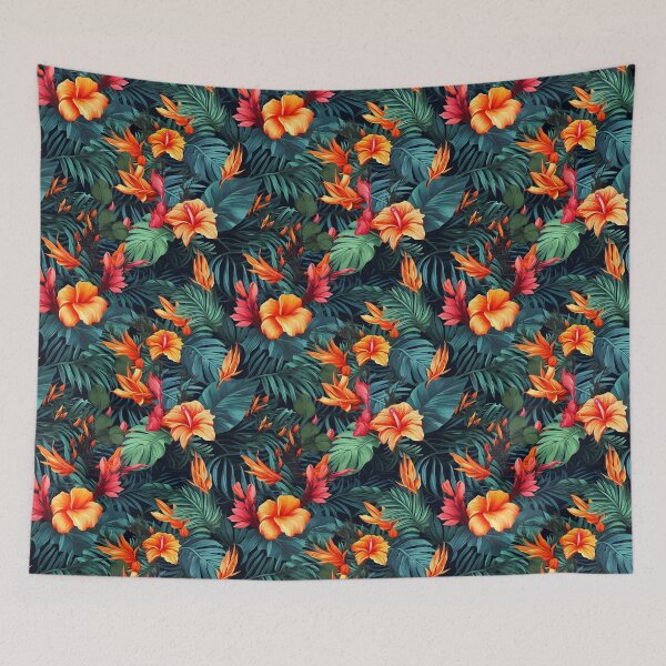 Item preview, Colourful Tropical Leaf and Flower designed and sold by AestheticsArt81.