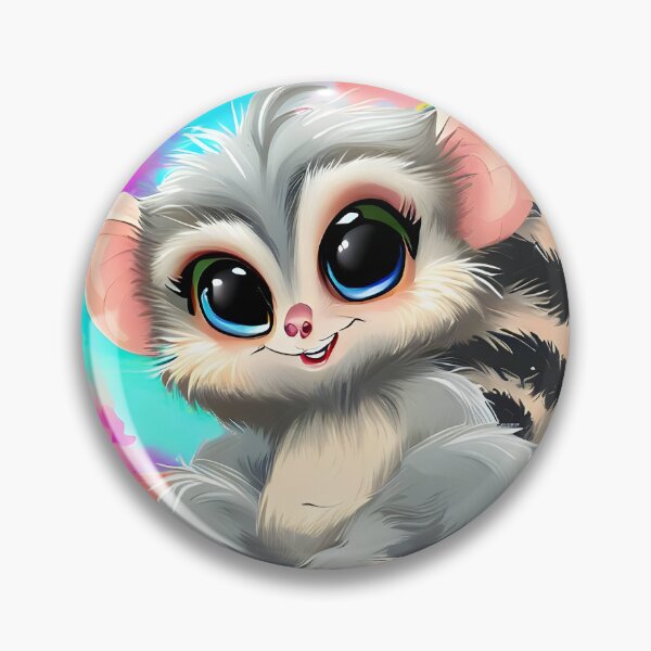 Item preview, Cute baby marmoset with colourful painting background designed and sold by ArtandSmile.