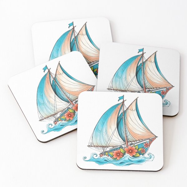 Item preview, Flowered Ship designed and sold by victorsuarez.