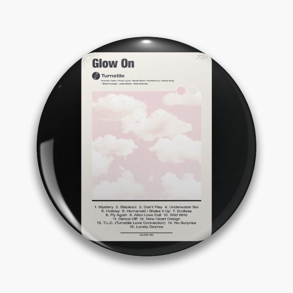 Item preview, GLOW ON Turnstile tracklist  poster  designed and sold by KrisVidrine.