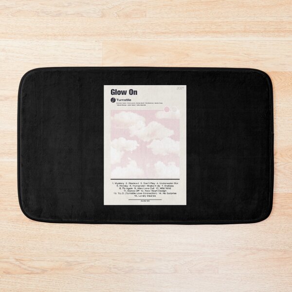 Item preview, GLOW ON Turnstile tracklist  poster  designed and sold by KrisVidrine.