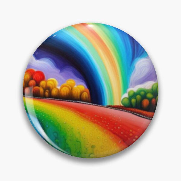 Item preview, Modern Rural Rainbow Field designed and sold by EpicFoxArt.