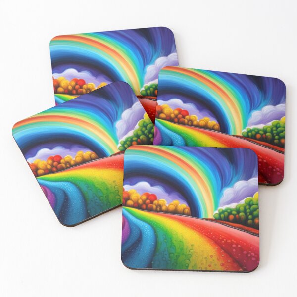 Item preview, Modern Rural Rainbow Field designed and sold by EpicFoxArt.