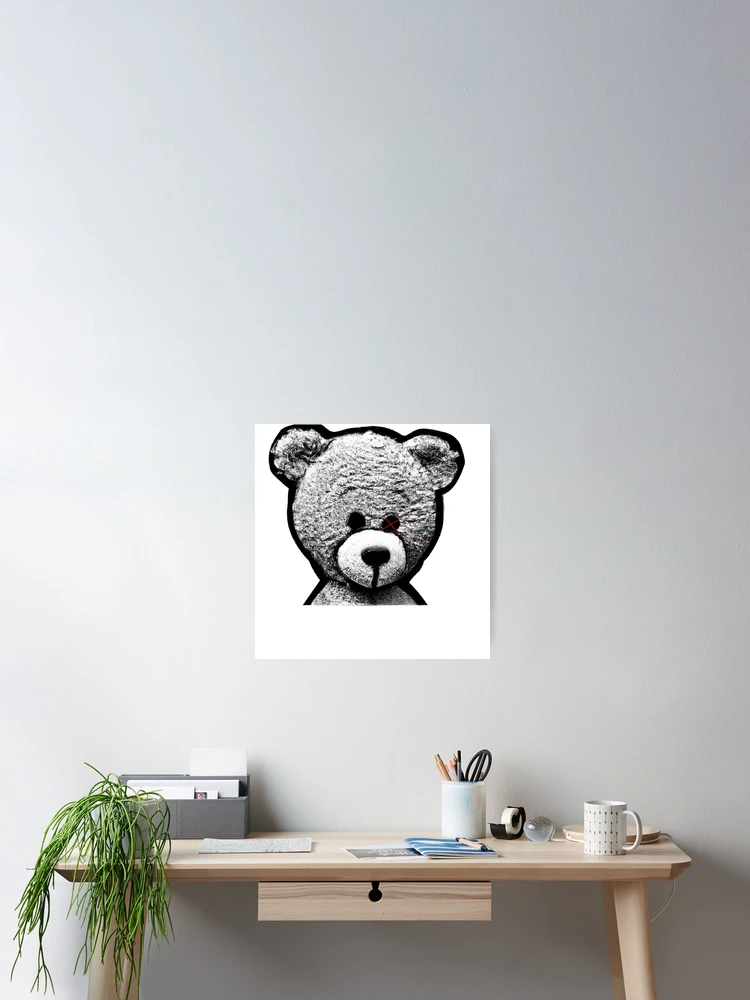 Thumbnail 2 of 3, Poster, Teddy designed and sold by AbstractThreads.