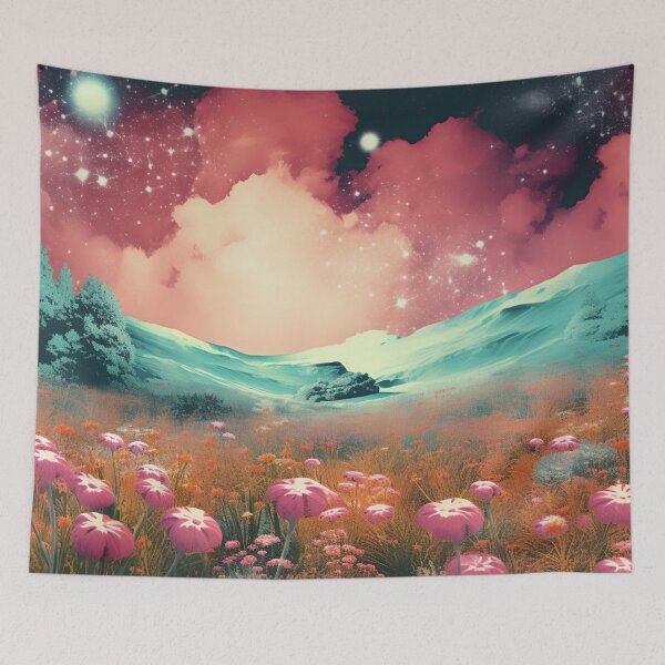 Item preview, Enchanted Wild Flowers in the Moonlight Cool Mesmerizing designed and sold by BrandonArtWorld.