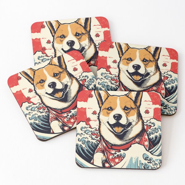 Item preview, Waving Shiba Inu  designed and sold by LaFeria.