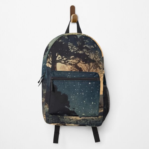 Item preview, A Star Filled Night in the Forest with a Glow - Boho Watercolor Night Sky designed and sold by GVRDesign.