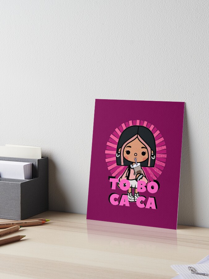 toca boca et gacha life Art Board Print for Sale by GeminiMoonA