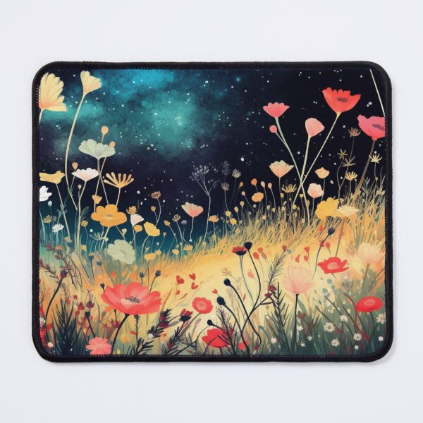 Item preview, Enchanted Wild Flowers in the Moonlight Cool Mesmerizing designed and sold by BrandonArtWorld.