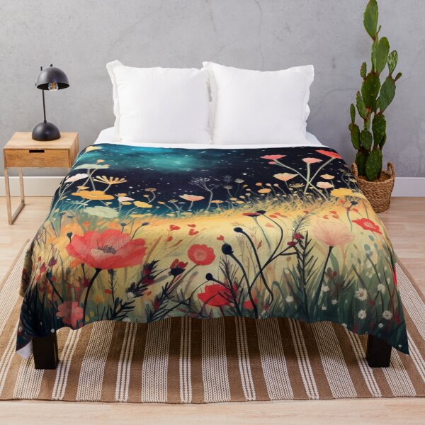 Item preview, Enchanted Wild Flowers in the Moonlight Cool Mesmerizing designed and sold by BrandonArtWorld.