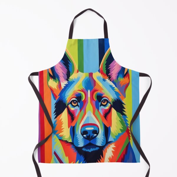 Item preview, Geometric Guardian: Opulent Op Art German Shepherd Design designed and sold by SayWhatJAY.