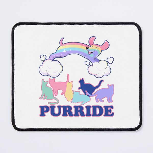 Item preview, Purride Funny Rainbow Dachshund & Kitties LGBTQIA Ally LGBTQ Cat & Dog Lover designed and sold by JoyOfHopeStore.