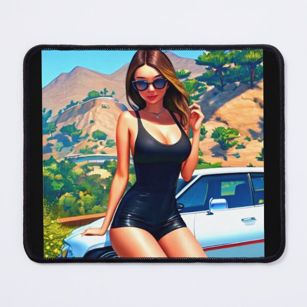 Item preview, Miranda Kerr Leaning Against White Car (AI Art) designed and sold by allicocanasia.