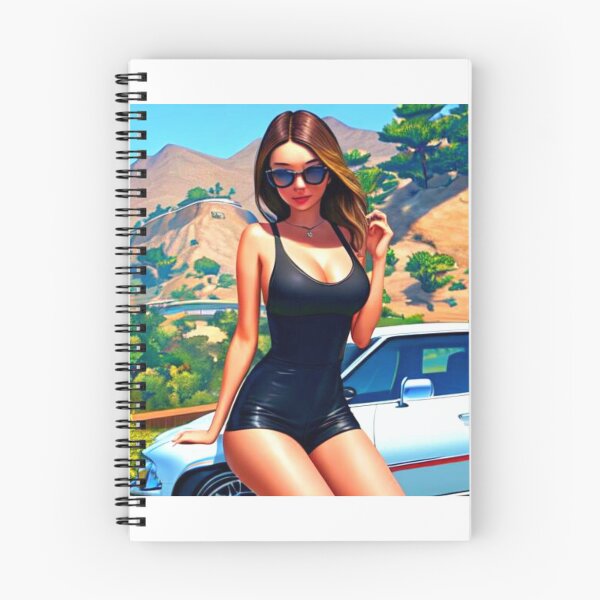 Item preview, Miranda Kerr Leaning Against White Car (AI Art) designed and sold by allicocanasia.