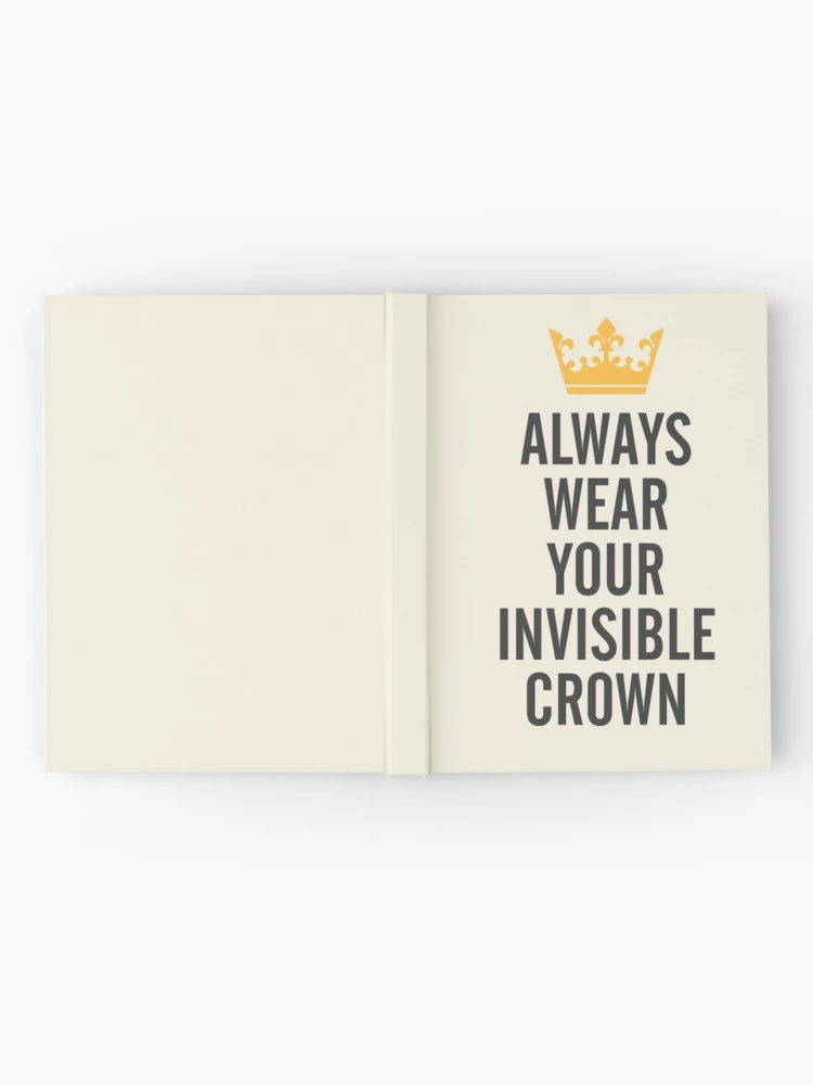 Always Wear Your Invisible Crown Quote - Orange Cutting Board by