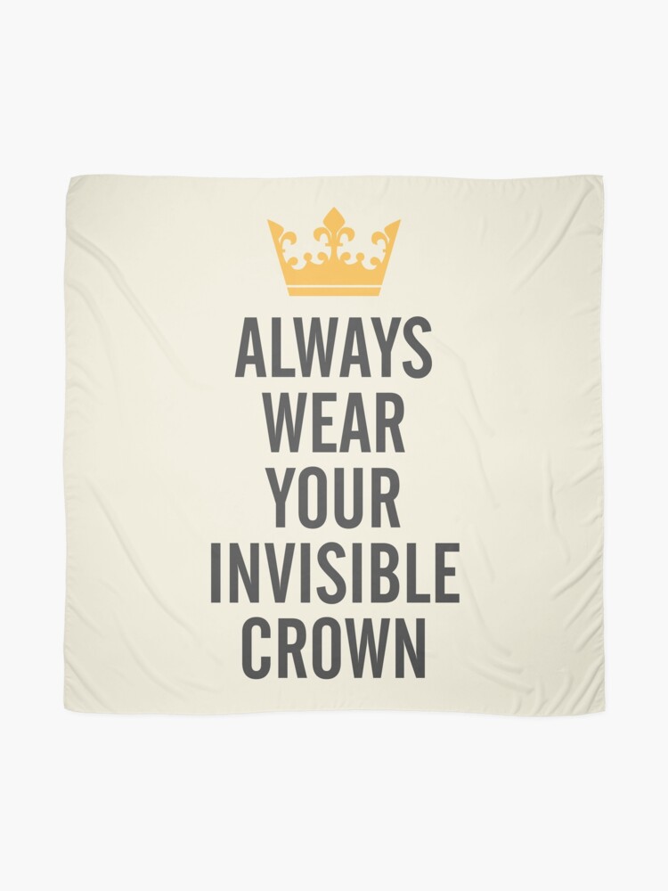Always Wear Your Invisible Crown Girl Power Kids Girls T-Shirt