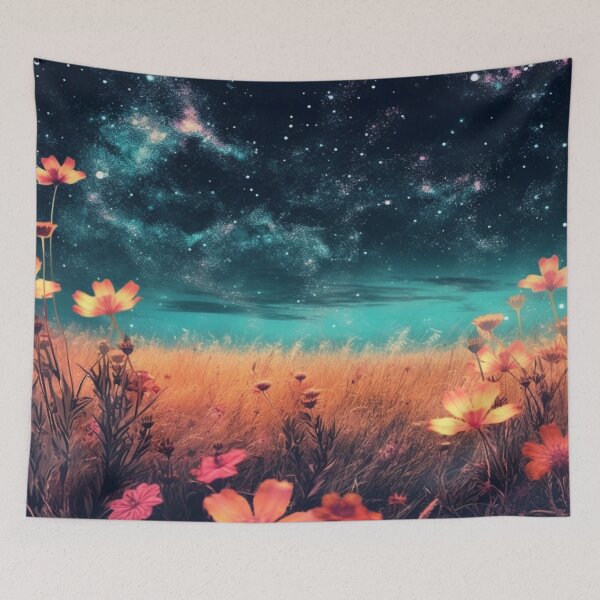 Item preview, Enchanted Wild Flowers in the Moonlight Cool Mesmerizing designed and sold by BrandonArtWorld.