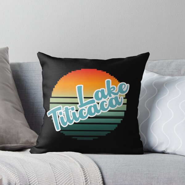 Item preview, Lake Titicaca Retro Sunset Over Water designed and sold by LivingRoomZoo.