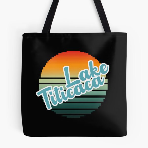 Item preview, Lake Titicaca Retro Sunset Over Water designed and sold by LivingRoomZoo.