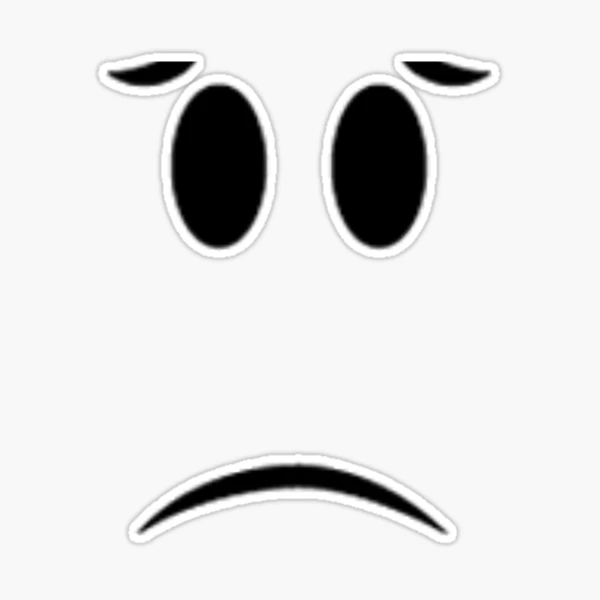 roblox #face #bigsad #freetoedit - Smiley PNG Image