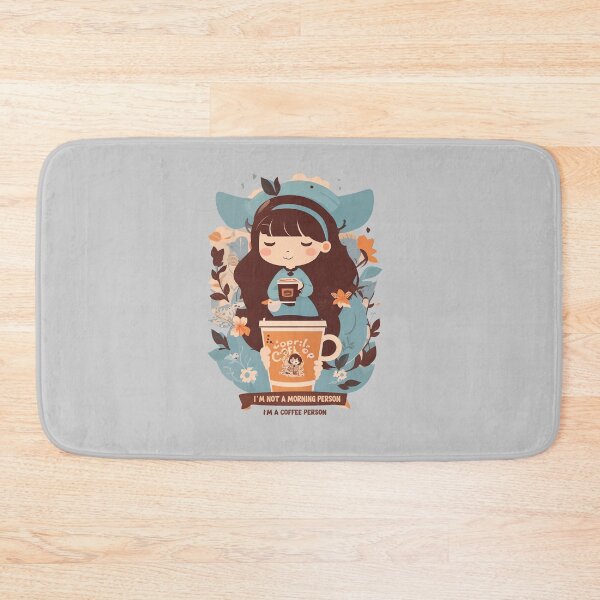 Item preview, I'm not a morning person, I'm a coffee person: Keep Calm and Caffeinate designed and sold by Paolospresent.
