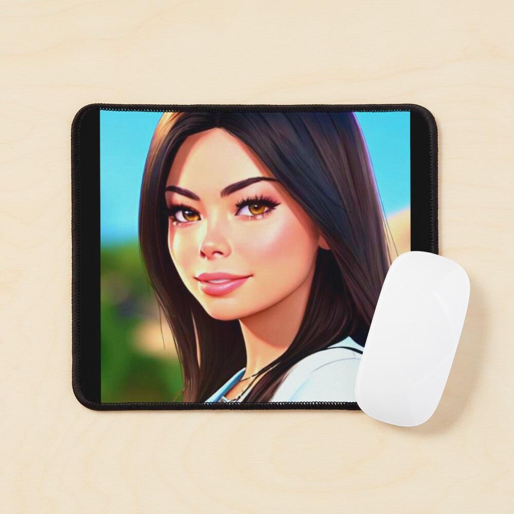 Lámina fotográfica for Sale con la obra «Primer plano de Miranda Cosgrove  (arte AI)» de allicocanasia | Redbubble