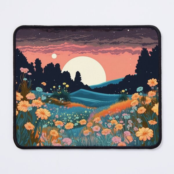 Item preview, Enchanted Wild Flowers in the Moonlight Cool Mesmerizing designed and sold by BrandonArtWorld.