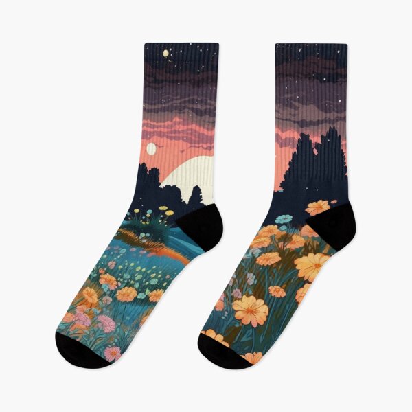 Item preview, Enchanted Wild Flowers in the Moonlight Cool Mesmerizing designed and sold by BrandonArtWorld.