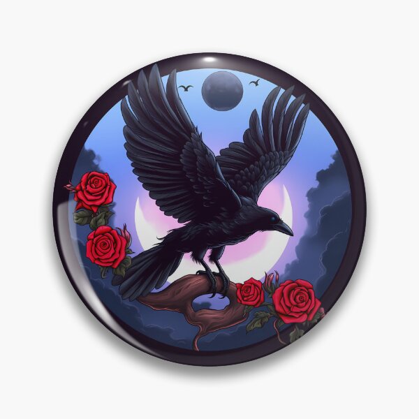 Item preview, Dreamy Rose Raven designed and sold by Tabble-Dabble.