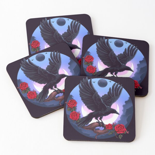 Item preview, Dreamy Rose Raven designed and sold by Tabble-Dabble.