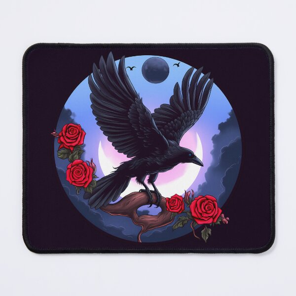 Item preview, Dreamy Rose Raven designed and sold by Tabble-Dabble.
