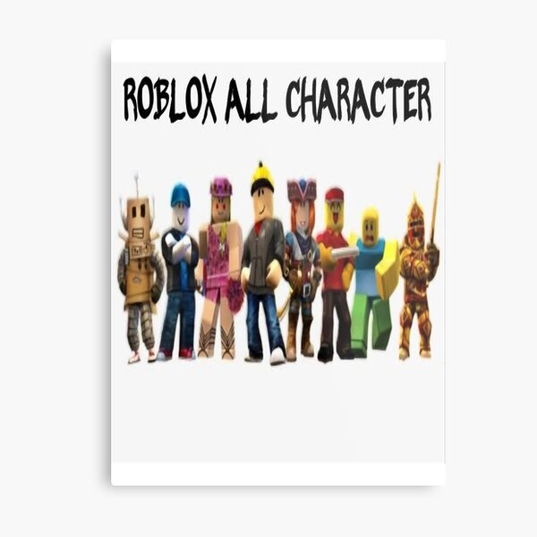 Roblox Noob Character Metal Print by Vacy Poligree - Pixels