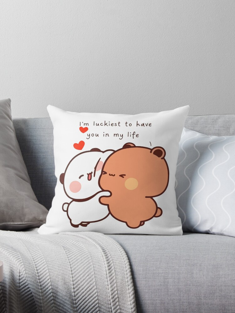 I'm Luckiest To Have You In My Life Bubu And Dudu 2023 Throw Pillow for  Sale by Goeddewaves