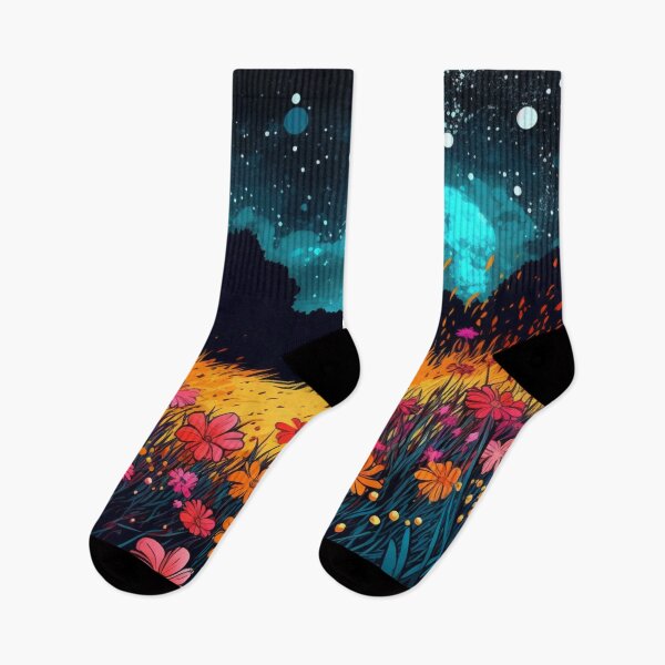 Item preview, Enchanted Wild Flowers in the Moonlight Cool Mesmerizing designed and sold by BrandonArtWorld.