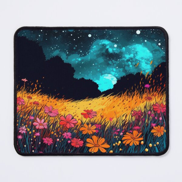 Item preview, Enchanted Wild Flowers in the Moonlight Cool Mesmerizing designed and sold by BrandonArtWorld.