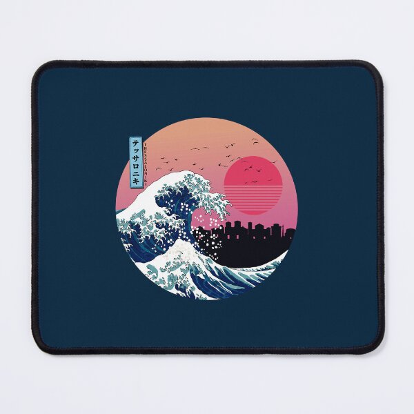 Item preview, Thessaloniki Kanagawa Wave Retro  designed and sold by 2eggzProject.