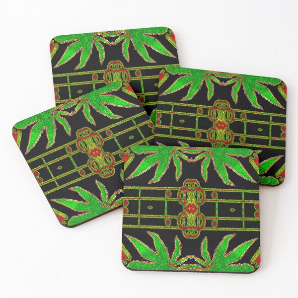 Item preview, Music is my drug - music is my medicine - Funny attractive abstract graphics with a harmonious geometric blend of herbs and musical notation symbols.  designed and sold by Ralek.