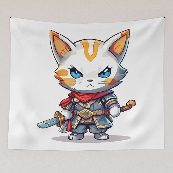 Item preview, warrior cat miaw | Japanese anime Style designed and sold by mtperspective.