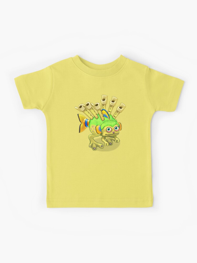 Children's T-Shirt Rooster in Paste Yellow Puffer Fish - Breizh Rider