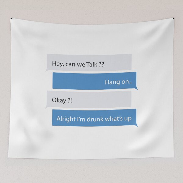 Item preview, FUNNY DRUNK TEXT Design designed and sold by saadkh.