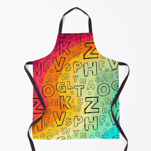 Item preview, Colorful letters abstract design designed and sold by RinaGArt.