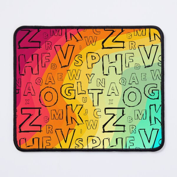 Item preview, Colorful letters abstract design designed and sold by RinaGArt.