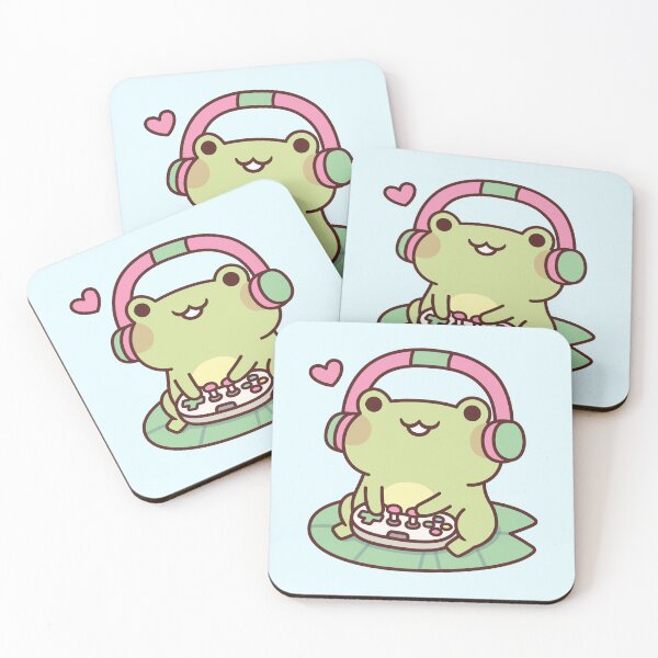 Item preview, Cute Gamer Frog Loves Playing Video Games designed and sold by rustydoodle.