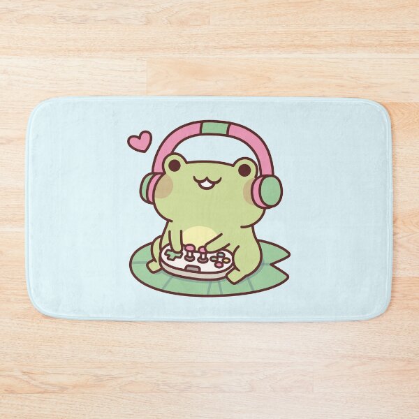 Item preview, Cute Gamer Frog Loves Playing Video Games designed and sold by rustydoodle.