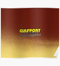 Gulfport, Mississippi | Retro Stripes Poster