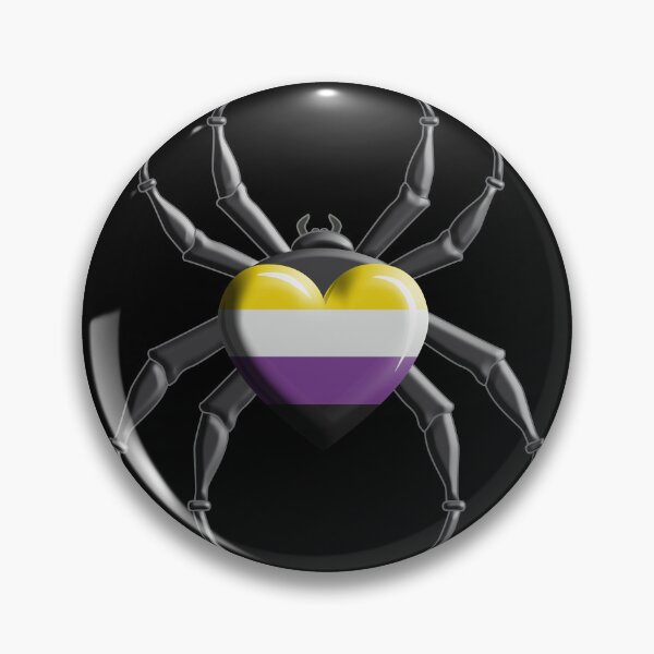 Item preview, Heartspider Non Binary Pride designed and sold by TheirChoice.