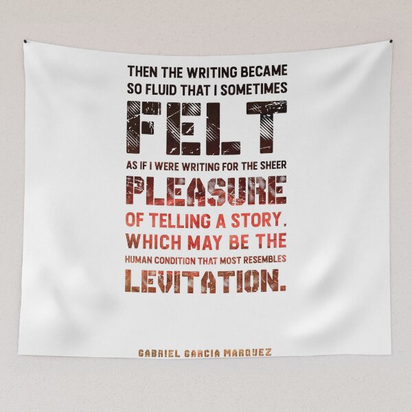 Item preview, Gabriel Garcia Marquez - Quote on Writing - Typographic Print 01 designed and sold by Studio Grafiikka.