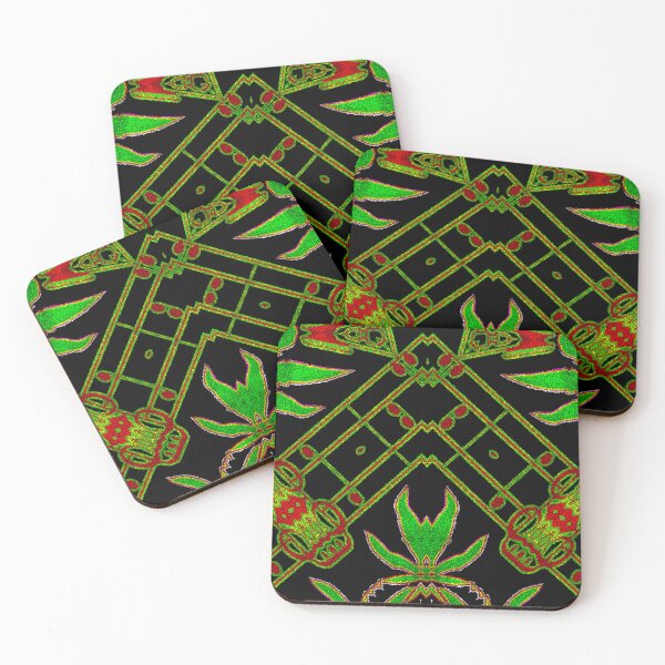 Item preview, Music is my drug - music is my medicine - Funny attractive abstract graphics with a harmonious geometric blend of herbs and musical notation symbols.  designed and sold by Ralek.